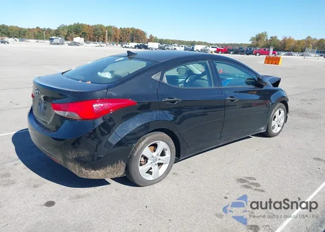 2013 Hyundai Elantra Gls z USA, uszkodzony, nr VIN 5NPDH4AE9DH371369